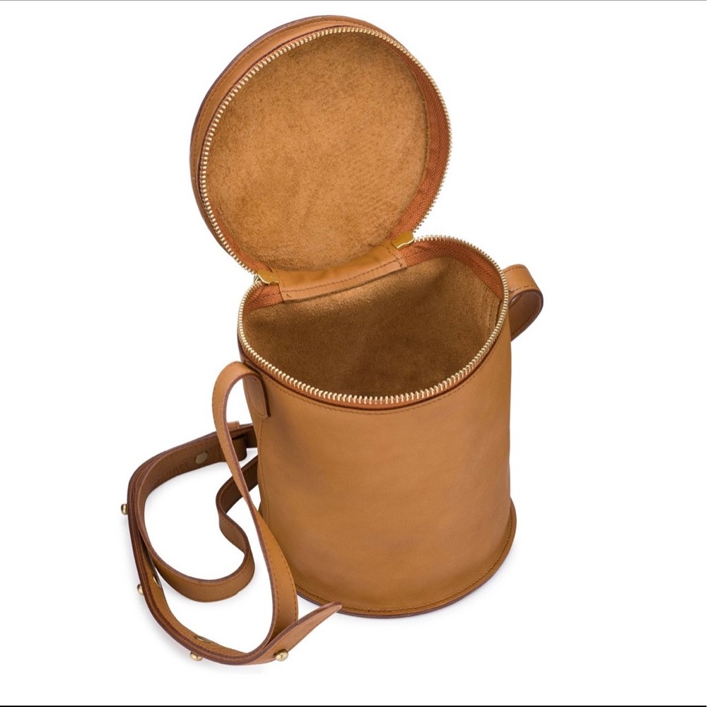 Minor History Gold Cylindrical crossbody bag